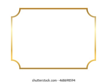 gold vector border