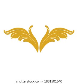 Gold Frame and Border with baroque style. Ornament elements for your design. Black and white color. Floral engraving decoration for postcards or invitations for social media.