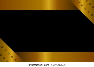 Gold Frame Border Decoration Background Template