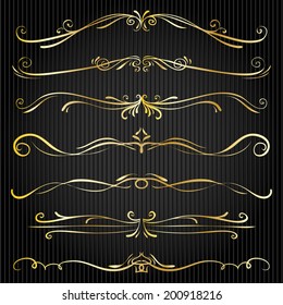 gold frame border vintage design elements vector monogram series of antique victorian vector dividers and border hand drawn gold frame border vintage design elements vector monogram line nails fingers