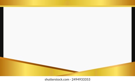 gold frame certificate, geometric background suit for invitation card, business, banner, flyer