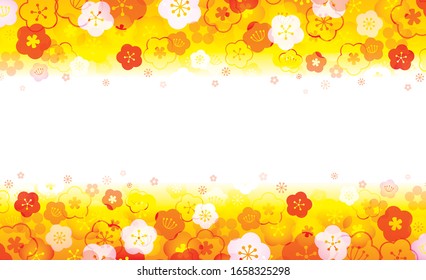 gold frame with Cherry Blossom