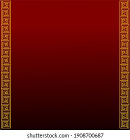 gold frame, chinese style, for certificates, plaques, backgrounds and more, the red background is suitable for writing backgrounds
