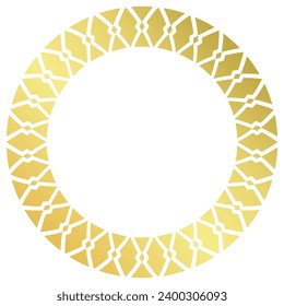 gold frame circle pattern For medals and awards