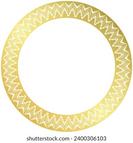 gold frame circle pattern For medals and awards