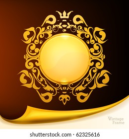 Gold Frame, eps10