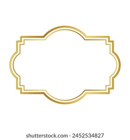 gold Frame icon. vector illustration.