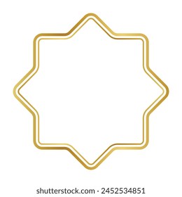 Gold Frame-Symbol. Vektorillustration.