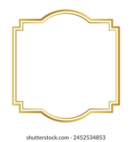 gold Frame icon. vector illustration.