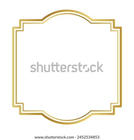 gold Frame icon. vector illustration.