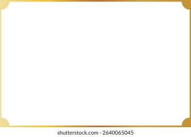 Gold Frame with Inward Rounded Corners and 3:2 Ratio