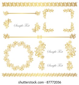 gold frame and line set