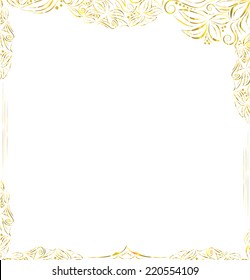 Gold frame  in luxury style