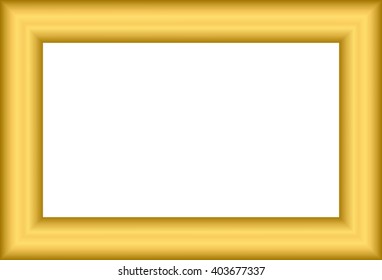 gold frame metal gold, vector