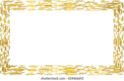 gold frame metal gold, vector