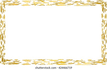 gold frame metal gold, vector