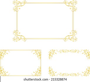 gold frame set