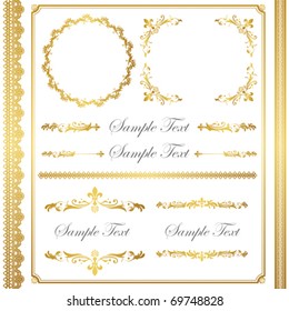 gold frame set