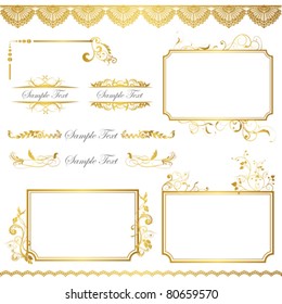 gold frame set