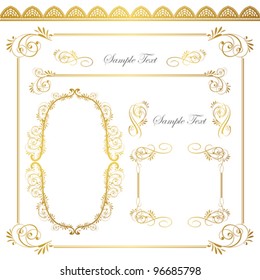 gold frame set
