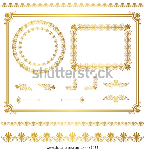 gold frame\
set