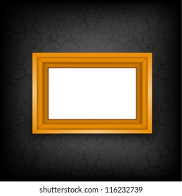 Gold frame. Vector