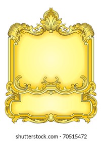 Gold Frame vector