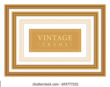 Gold Frame Vintage Vector