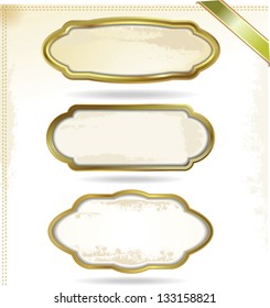 Gold frames in vintage style