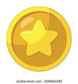 Gold Game Element Coin Vectorart