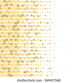 Gold Geometric Background Or Texture Made Of Triangles