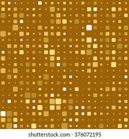 Gold Geometric Background Or Texture Made Of  Squares