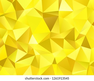 Gold geometric background with triangles of different shapes and sizes. A combination of geometric shapes. Modern minimalist style Vector illustration Abstract paper, polygonal pattern, origami style