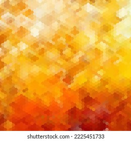 Fondo geométrico dorado. Ilustración vectorial. estilo poligonal. Hexagons.