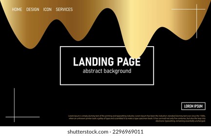 Gold Geometric background, wallpaper for web sites, social media posts, covers, banners, labels. Dynamic shapes composition. Eps 10 vector ilustration.	