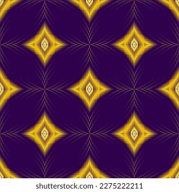 Gold Geometric ethnic oriental ikat seamless pattern traditional in tribal. Design for background,carpet,Batik,cover,textile,wallpaper,clothing,wrapping,fabric,Vector illustration.embroidery style.