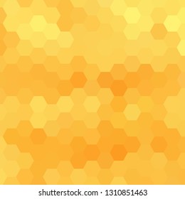 gold geometric hexagon background. layout for advertising. template for presentation.