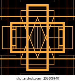 Gold geometric pattern