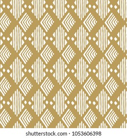 Gold geometric pattern vector. Elegant background.