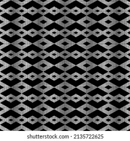 Gold Geometric Vertical Rhombus Textured Seamless Pattern Design on White Background