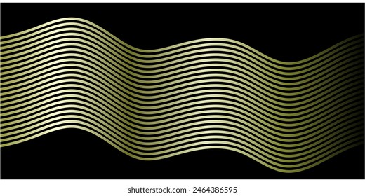 gold geometry abstract background paper shine and layer element vector for presentation design. Abstract horizontal vector template for business banner, formal backdrop, prestigious voucher