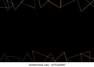 Gold geometry on back blackground.