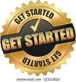 gold get startet sign
