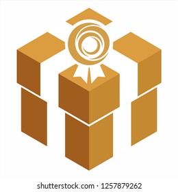 Gold gift box