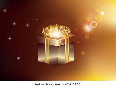 Casilla de regalo de oro para ecuaciones especiales o sólo para ver sonrisa en persona cara que te importa.