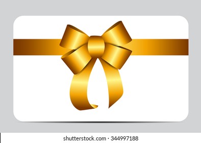 Gold Gift Ribbon. Vector illustration EPS10