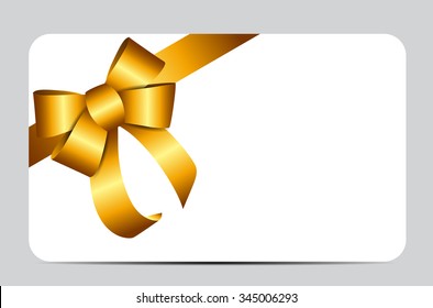 Gold Gift Ribbon. Vector illustration EPS10