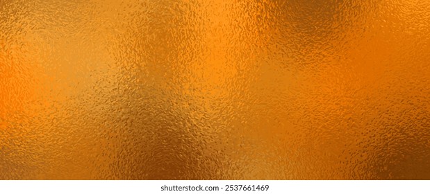 Gold glass texture vector background for flyer, cards, poster, cover design. Christmas backdrop. Blurred stained glass window. Happy New Year! Orange glass textured illustration for design. Holiday.