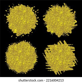 Gold Glitter Abstract Background Graphic Vector 