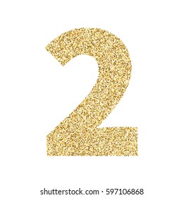 Gold Glitter Numbers Stock Illustrations, Images & Vectors | Shutterstock